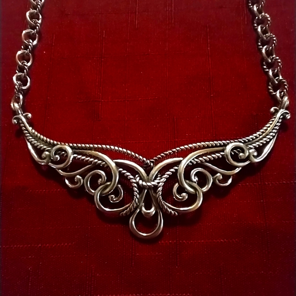 Carolyn Pollack Signature Scroll Necklace